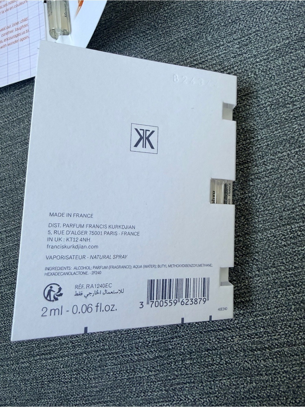 Maison Francis Kurkdjian Paris Kurky 2ml Samples - Picture 3 of 3